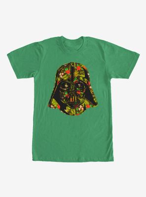 Star Wars Hawaiian Print Darth Vader Helmet T-Shirt
