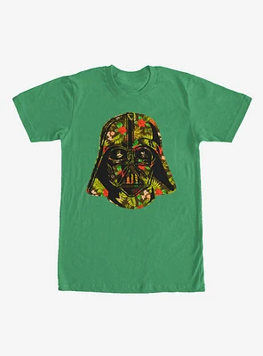 Star Wars Hawaiian Print Darth Vader Helmet T-Shirt