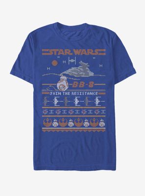 Star Wars: The Force Awakens Ugly Christmas Sweater BB-8 T-Shirt