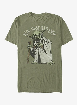 Star Wars Yoda Best Dad Ever T-Shirt