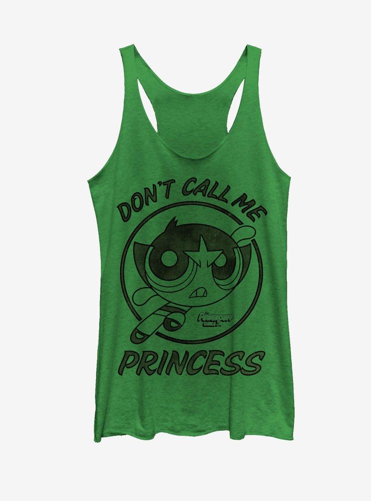 The Powerpuff Girls Buttercup Don't Call Me Princess Womens Tank Top