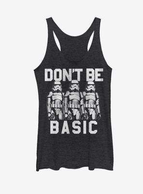 Star Wars Don't Be Basic Stormtroopers Womens Tank Top