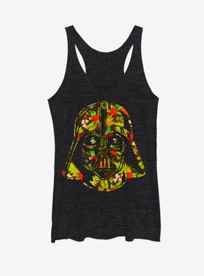 Star Wars Hawaiian Print Darth Vader Helmet Womens Tank Top