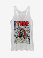 Marvel Mighty Thor Comic Book Cover Womens Tank Top