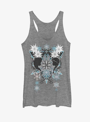 Disney Frozen Sister Snowflake Pattern Womens Tank Top