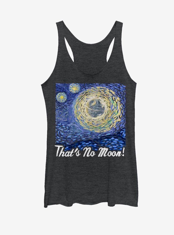 Star Wars That's No Moon Art Womens Tank Top