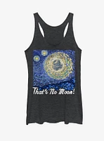 Star Wars That's No Moon Art Womens Tank Top