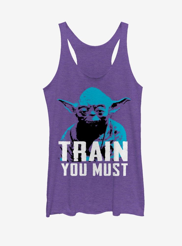 Star Wars Yoda Train You Must Womens Tank Top