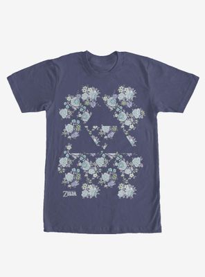 Nintendo The Legend of Zelda Floral Triforce T-Shirt