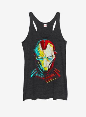 Marvel Iron Man Sketch Womens Tank Top