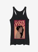 Star Wars Princess Leia I Love You Womens Tank Top