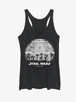Star Wars Rogue One Death Palm Silhouette Womens Tank Top