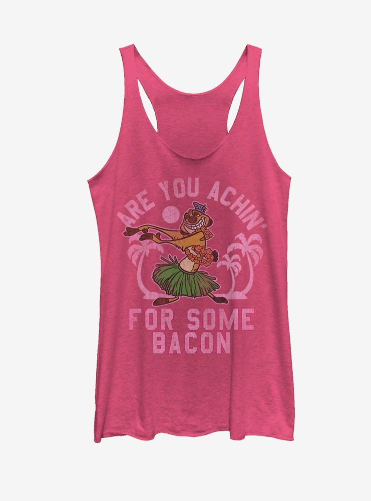 Disney The Lion King Timon Achin' for Bacon Womens Tank Top