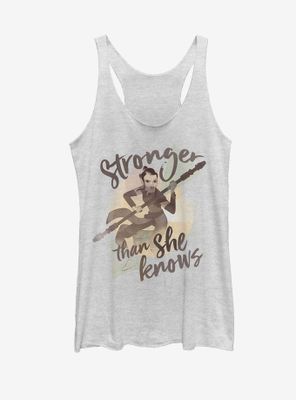 Star Wars Rey Stronger Womens Tank Top