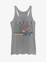 Nintendo Super Mario Classic Stripes Womens Tank Top