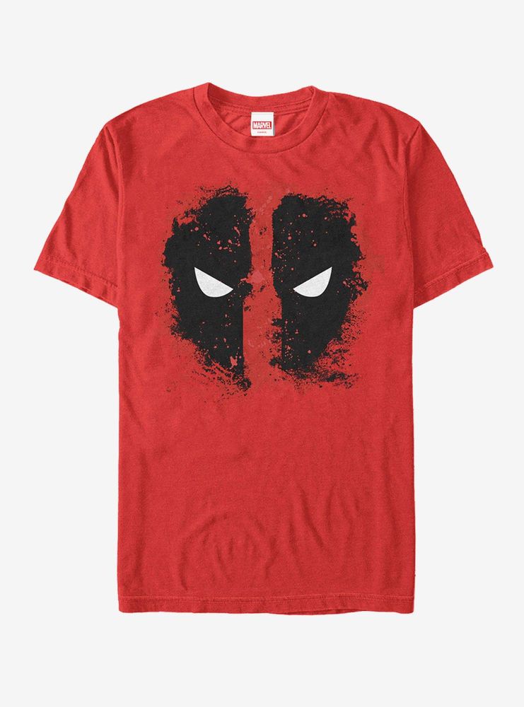 Boxlunch Marvel Deadpool Reverse Mask Splatter T-Shirt