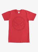 Marvel Spider-Man Mask Circle T-Shirt