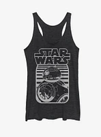 Star Wars BB-8 Stripe Logo Womens Tank Top