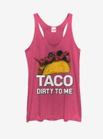 Marvel Deadpool Taco Dirty to Me Womens Tank Top