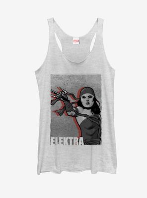 Marvel Elektra Grayscale Womens Tank