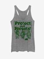 Star Wars Ewok Protect Our Forests Womens Tank Top