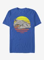 Star Wars Millennium Falcon Sunset T-Shirt