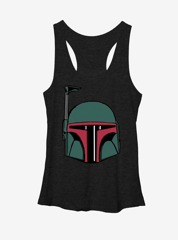 Star Wars Boba Fett Helmet Womens Tank