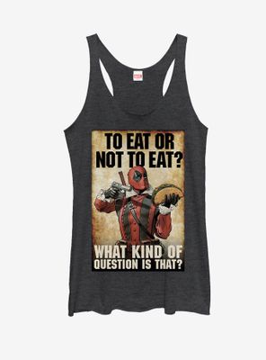 Marvel Deadpool To Eat or Not Womens Tank Top