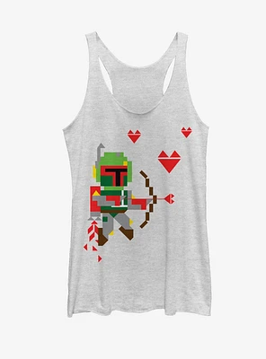 Star Wars Valentine's Day Boba Fett Cupid Womens Tank