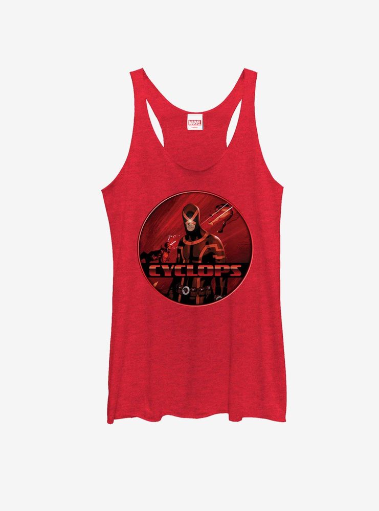 Marvel X-Men Cyclops Badge Womens Tank Top