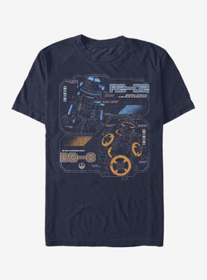 Star Wars: The Last Jedi Droid Schematics T-Shirt