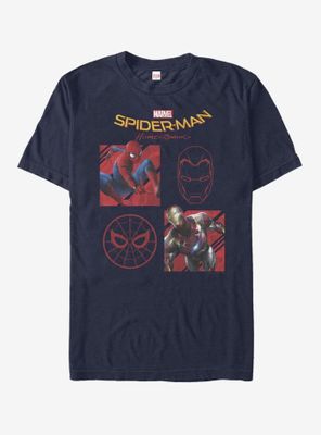 Marvel Spider-Man Homecoming Four Square T-Shirt