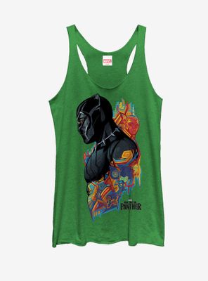 Marvel Black Panther 2018 Artistic Pattern Womens Tank Top
