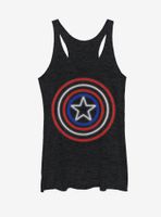 Marvel Captain America Shield Neon Light Womens Tank Top