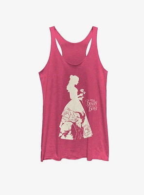 Disney Beauty And Beast Dress Silhouette Womens Tank