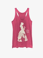 Disney Beauty And Beast Dress Silhouette Womens Tank