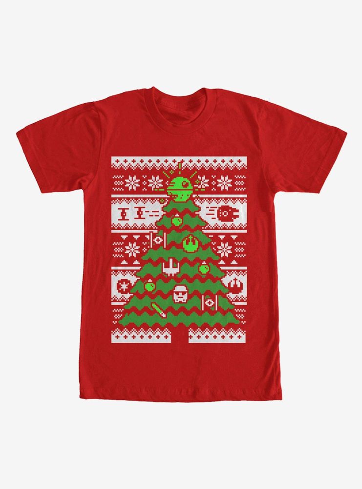 Star Wars Ugly Christmas Sweater Tree T-Shirt