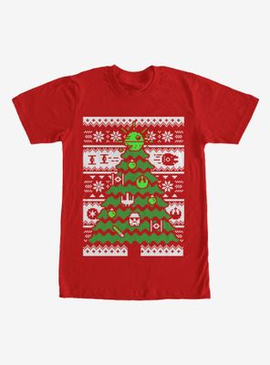 Star Wars Ugly Christmas Sweater Tree T-Shirt