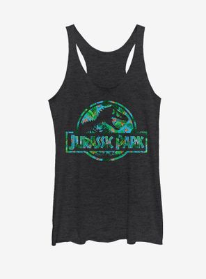 Jurassic Park Floral T Rex Logo Womens Tank