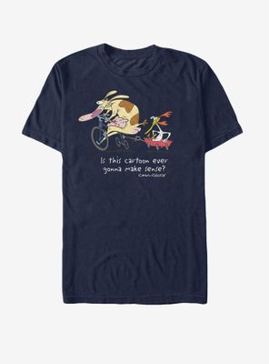 Cartoon Network Cow And Chicken Makes Sense T-Shirt