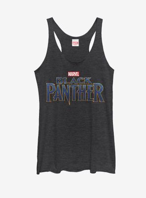 Marvel Black Panther 2018 Text Logo Womens Tank