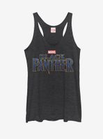 Marvel Black Panther 2018 Text Logo Womens Tank