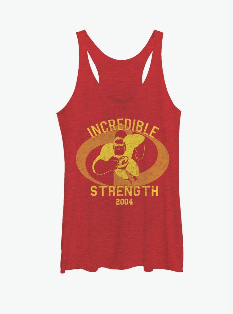 Disney Pixar The Incredibles Strength 2004 Womens Tank