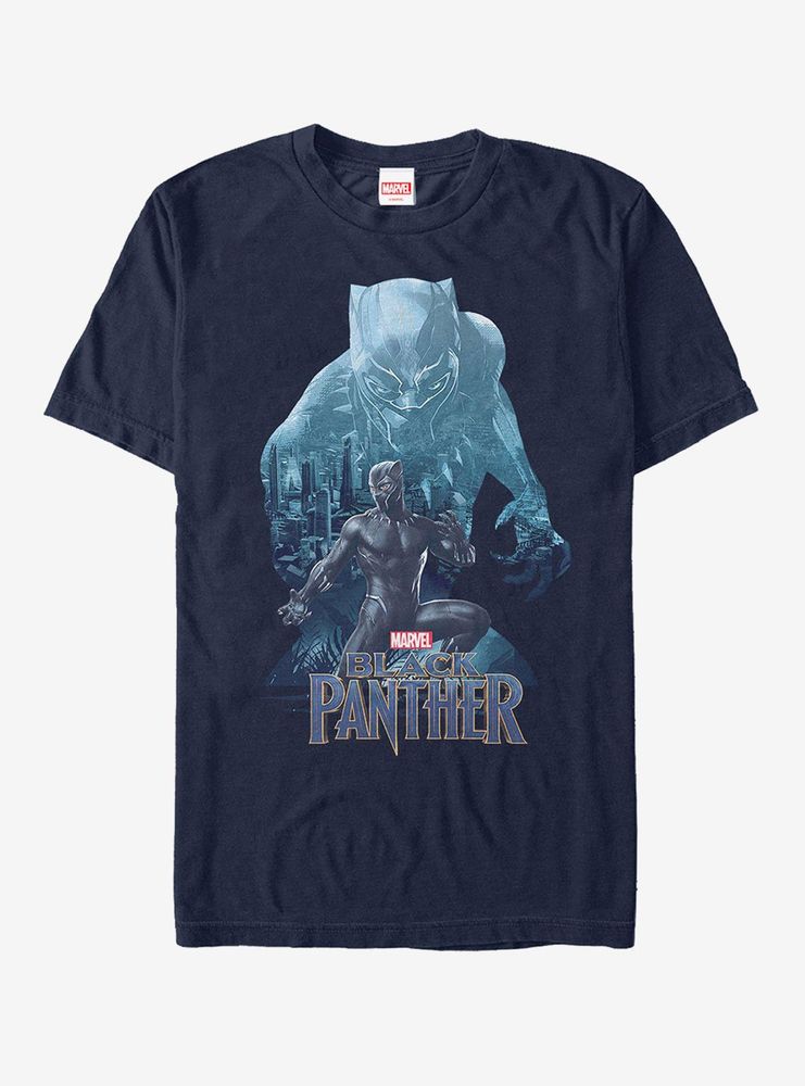 Marvel Black Panther 2018 Wakanda Silhouette T-Shirt