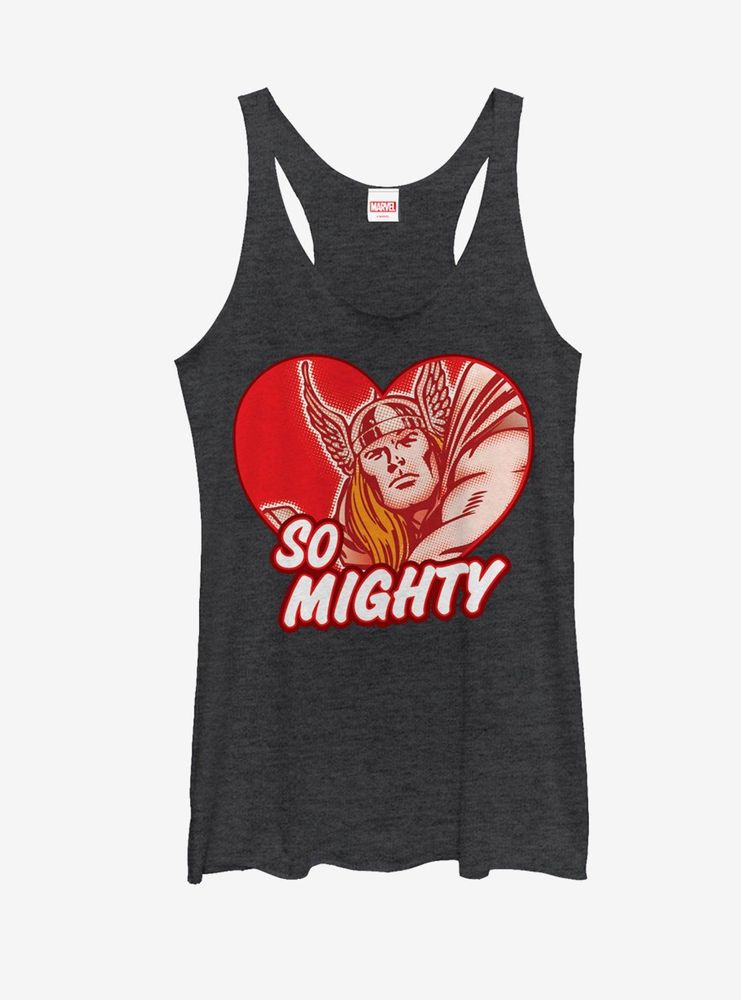 Marvel Thor Be Mighty Heart Womens Tank