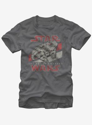 Star Wars The Force Awakens Millennium Falcon T-Shirt