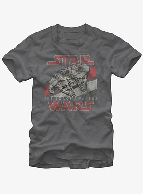 Star Wars The Force Awakens Millennium Falcon T-Shirt