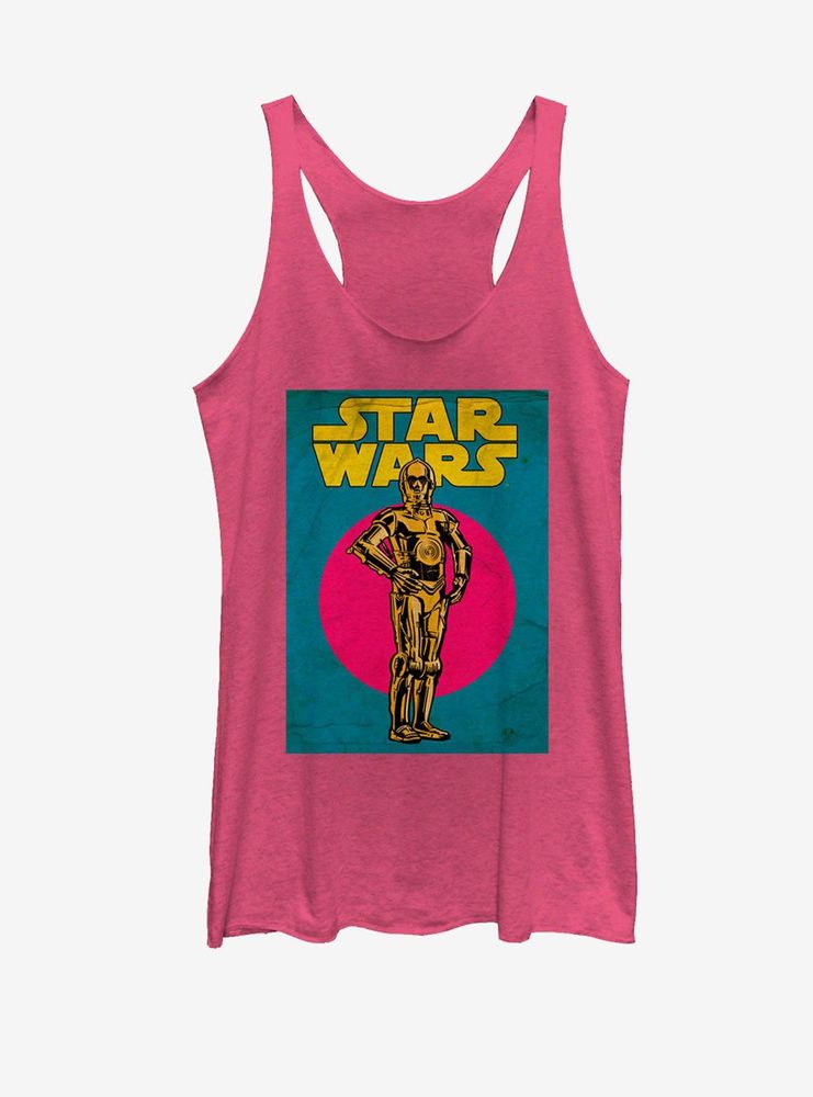 Star Wars C-3PO Trading Card Womens Tank