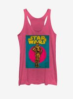 Star Wars C-3PO Trading Card Womens Tank