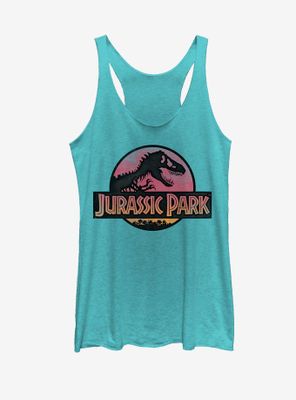 Jurassic Park Logo Watercolor Print Womens Tank